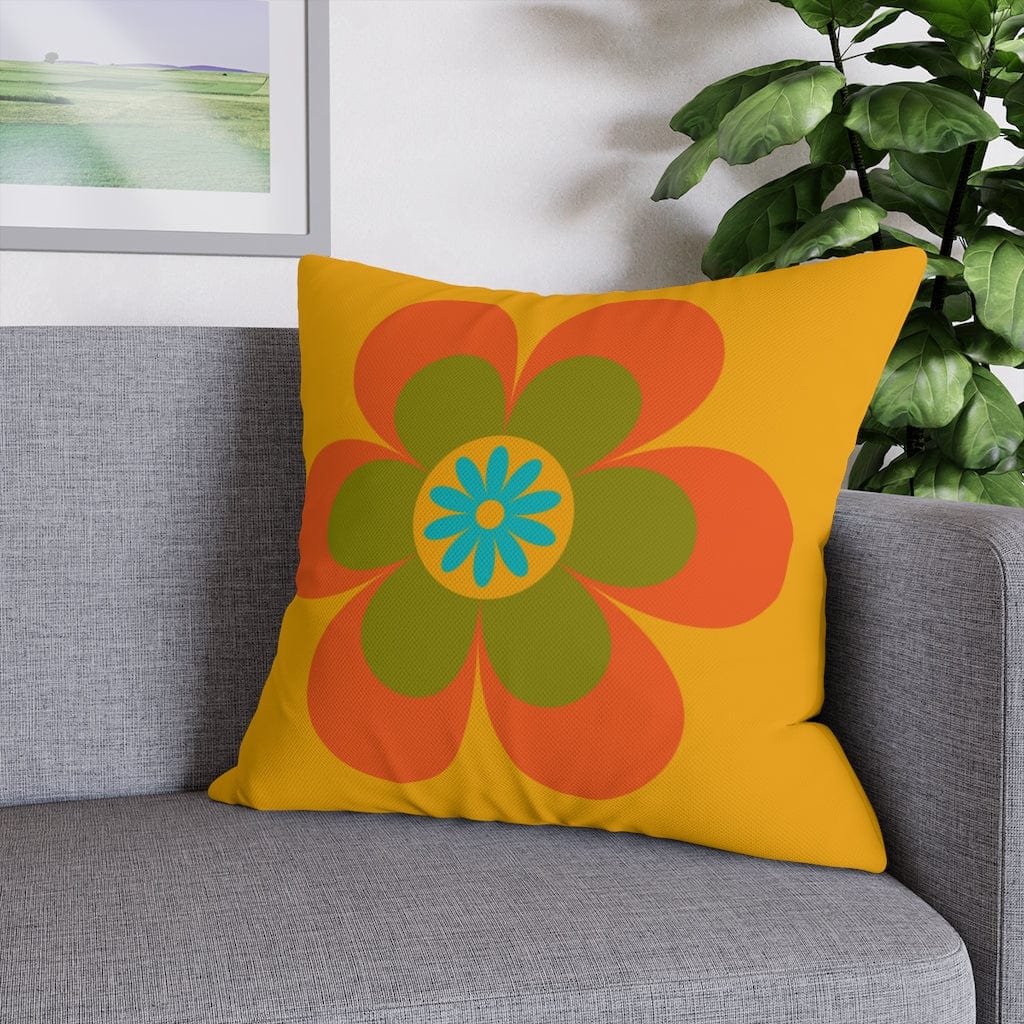 70's Groovy Flower, Mod Daisy, Couch Cushion PILLOW Case Home Decor