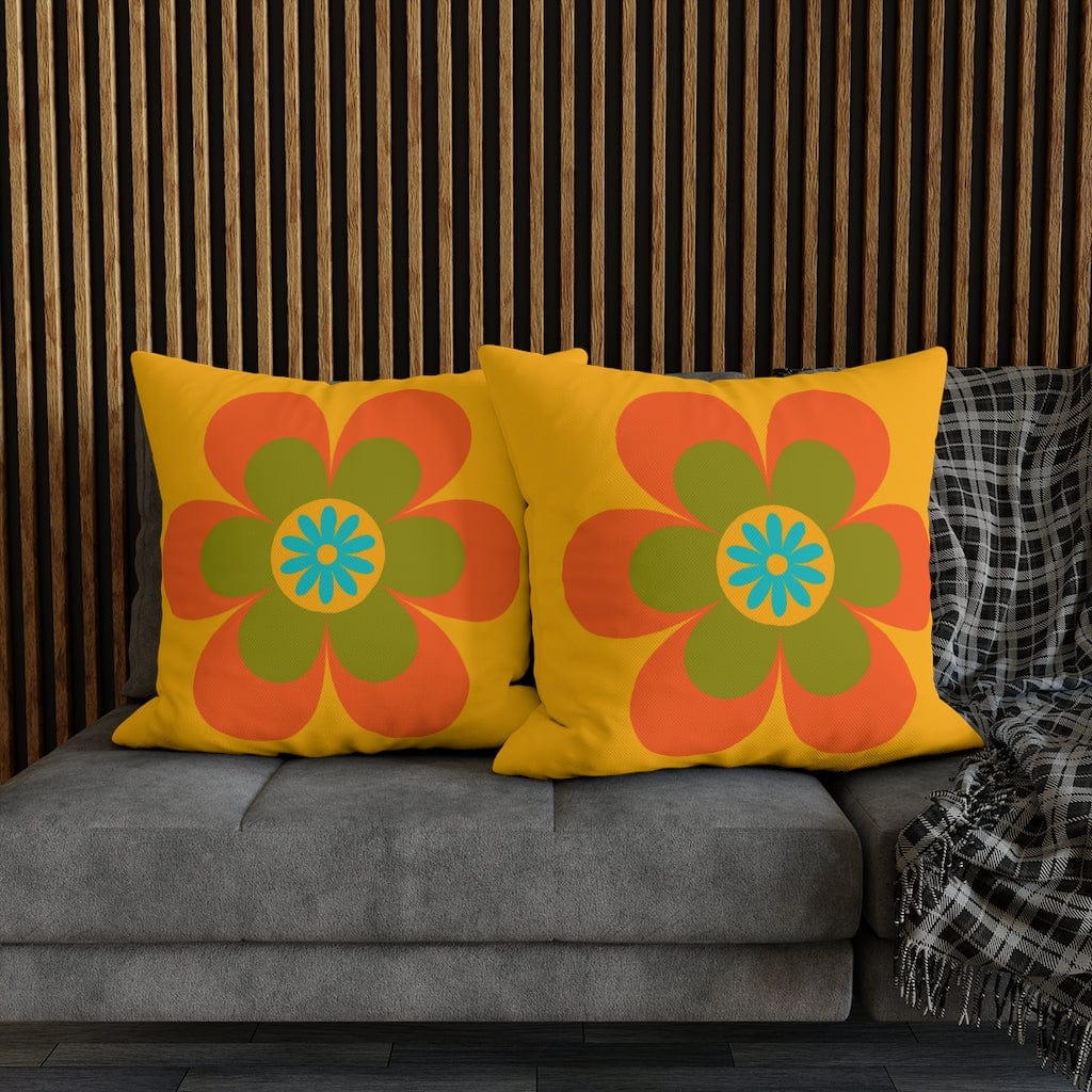 70's Groovy Flower, Mod Daisy, Couch Cushion PILLOW Case Home Decor