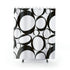 Mid Mod, Black And White, Retro Geometric Circle Minimalist Shower Curtain Home Decor 71" × 74"