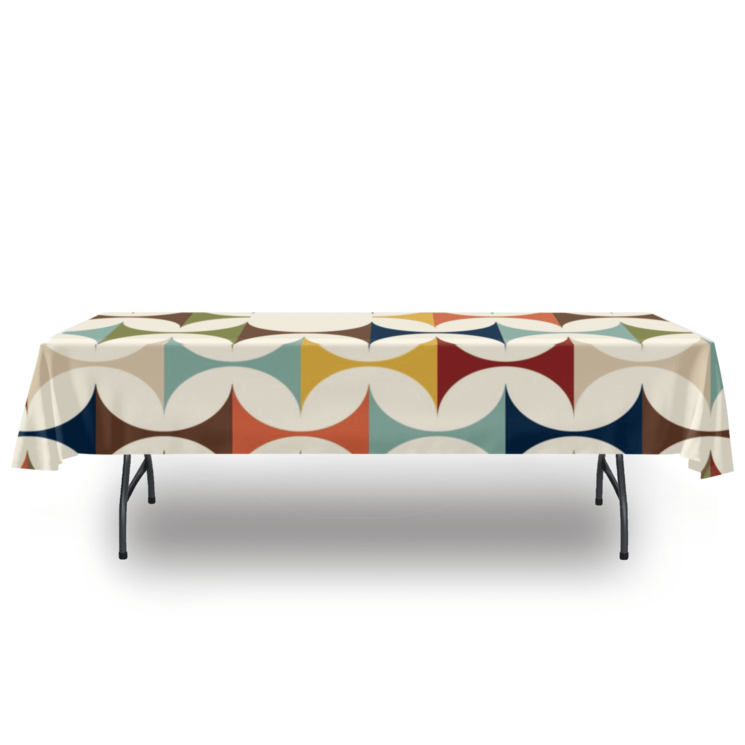 Scandinavian Mid Century Modern Geometric Tablecloth - Mid Century Modern Gal