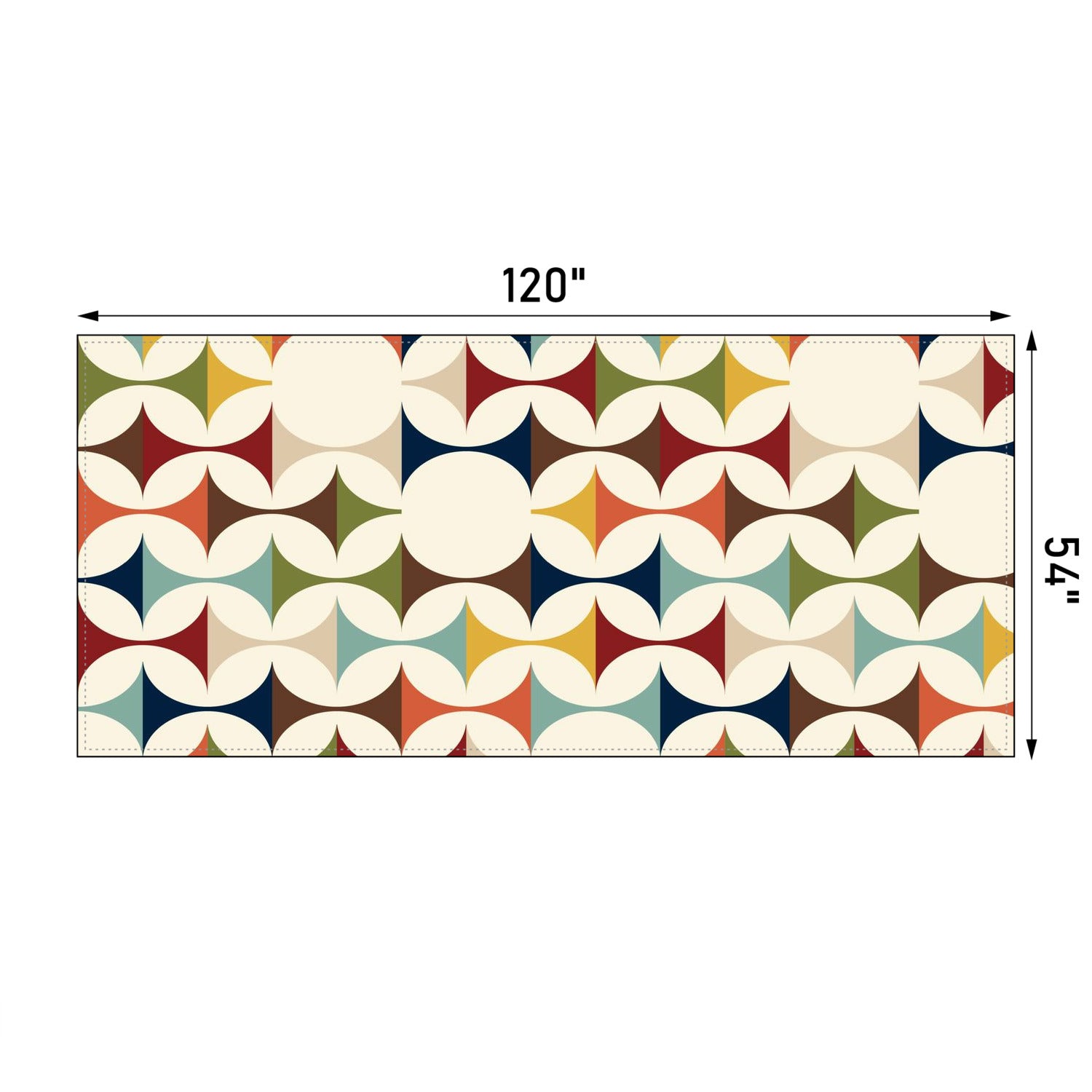 Scandinavian Mid Century Modern Geometric Tablecloth - Mid Century Modern Gal