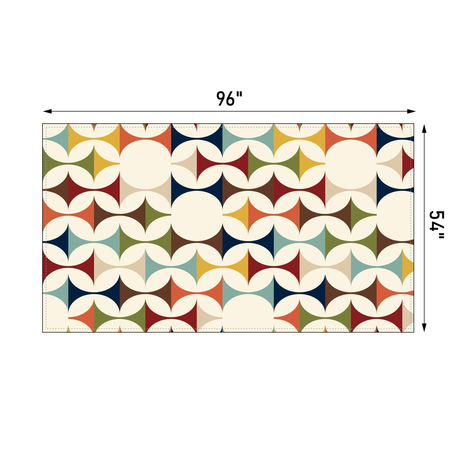 Scandinavian Mid Century Modern Geometric Tablecloth - Mid Century Modern Gal
