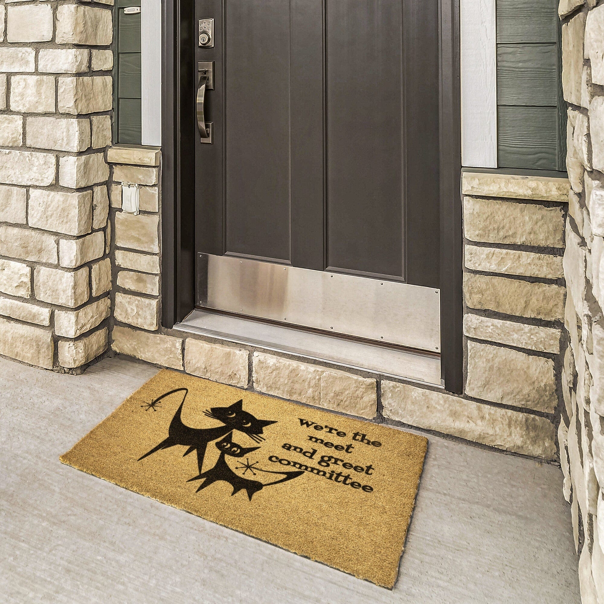Atomic Cat Art, Welcome Mat, Funny, We&