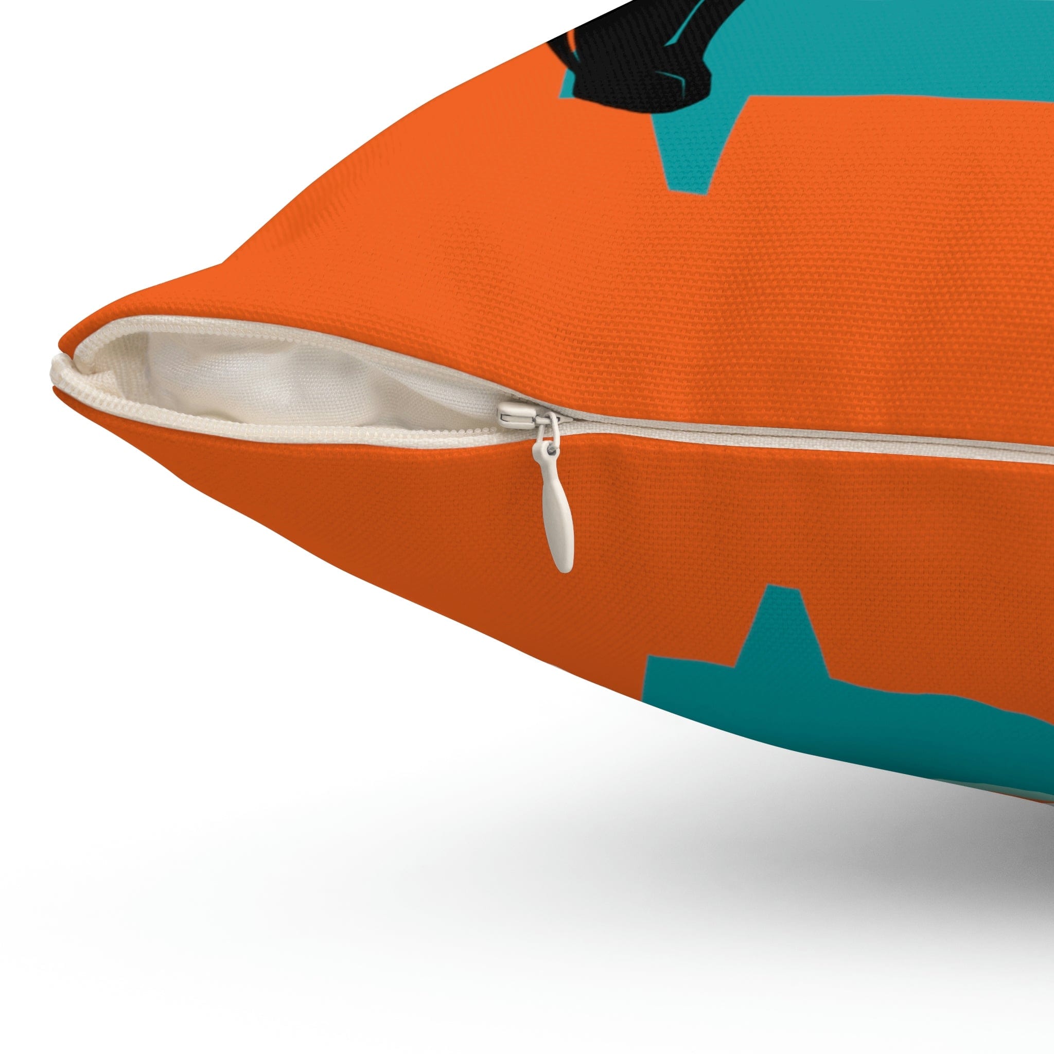 Atomic Cat, Kitschy Home Decor, Mid Century Modern Bold Orange, Sputnik, Retro TV Starburst, Mod Pillow And Insert Home Decor