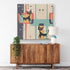Atomic Cat, Mid Century Modern Geometric, Abstract Retro Wall Art Wall Art