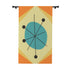 Mid Century Modern Orange & Yellow, Teal Abstract Retro Window Curtains In Blackout For Atomic Age Home Home Decor Blackout / 50" × 84"