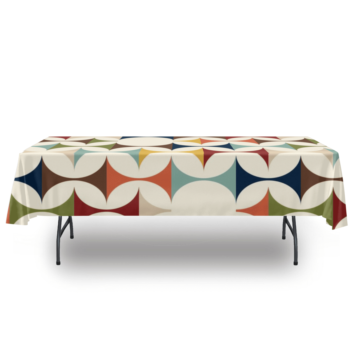 Scandinavian Mid Century Modern Geometric Tablecloth - Mid Century Modern Gal