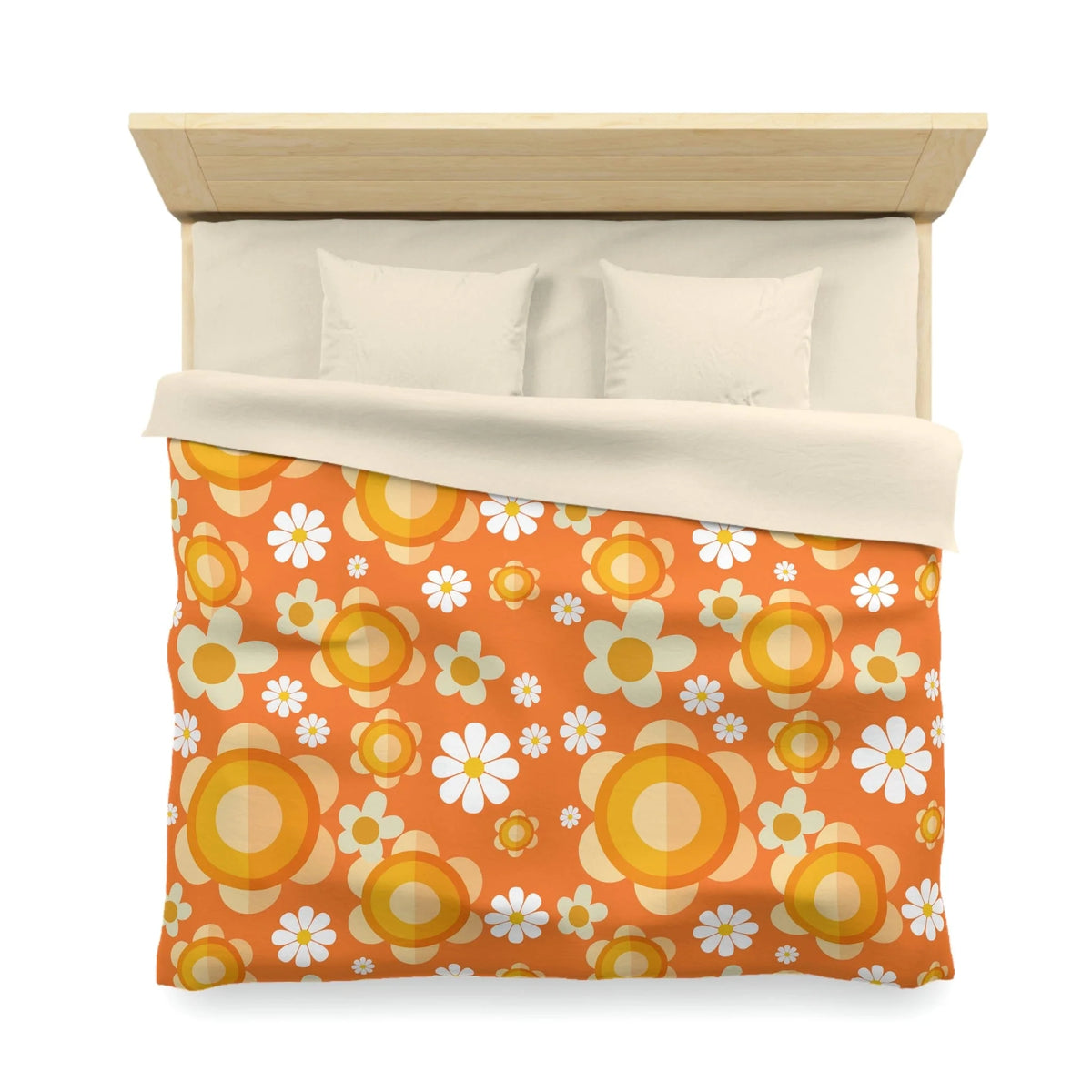 Flower Power 70's Groovy King Or Queen Retro Duvet Cover Home Decor