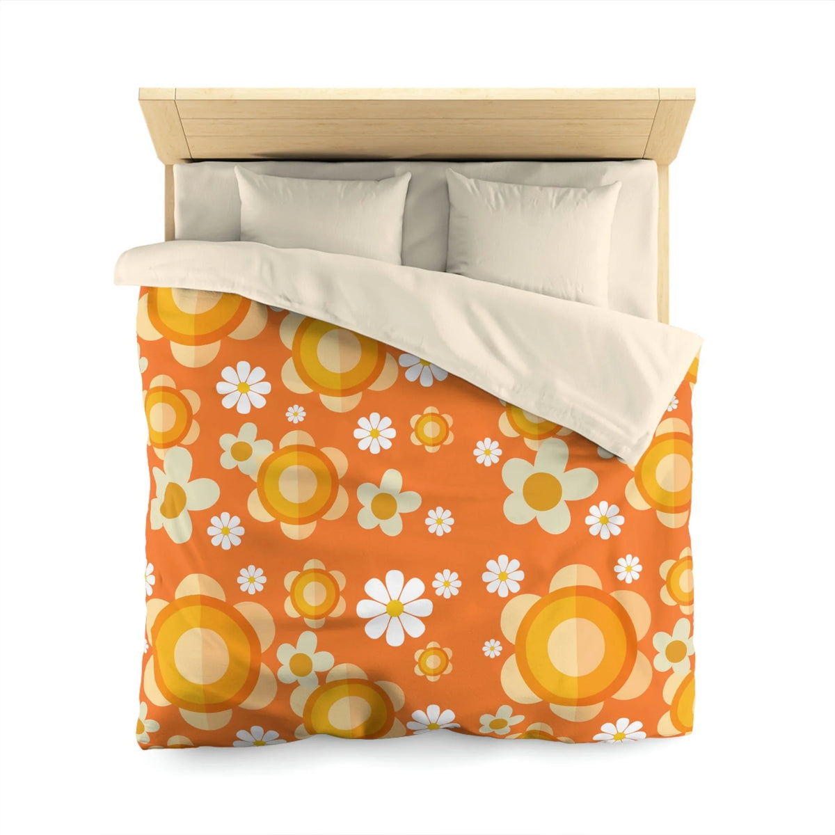 Flower Power 70's Groovy King Or Queen Retro Duvet Cover Home Decor