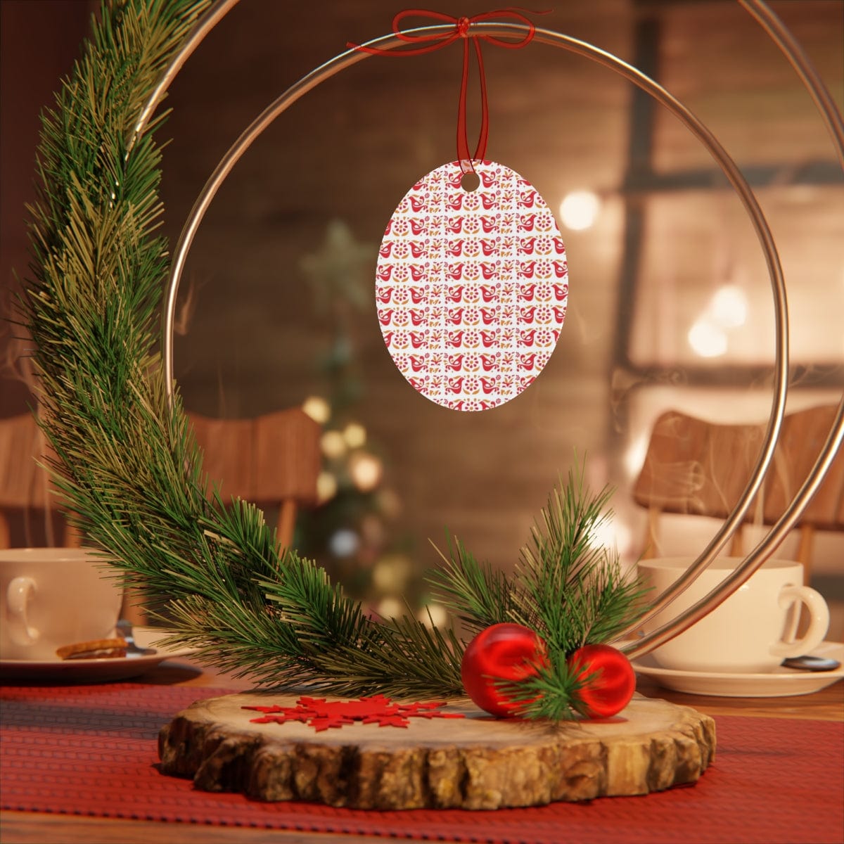 Folk Art Scandi, Friendship Retro Metal Ornaments Home Decor