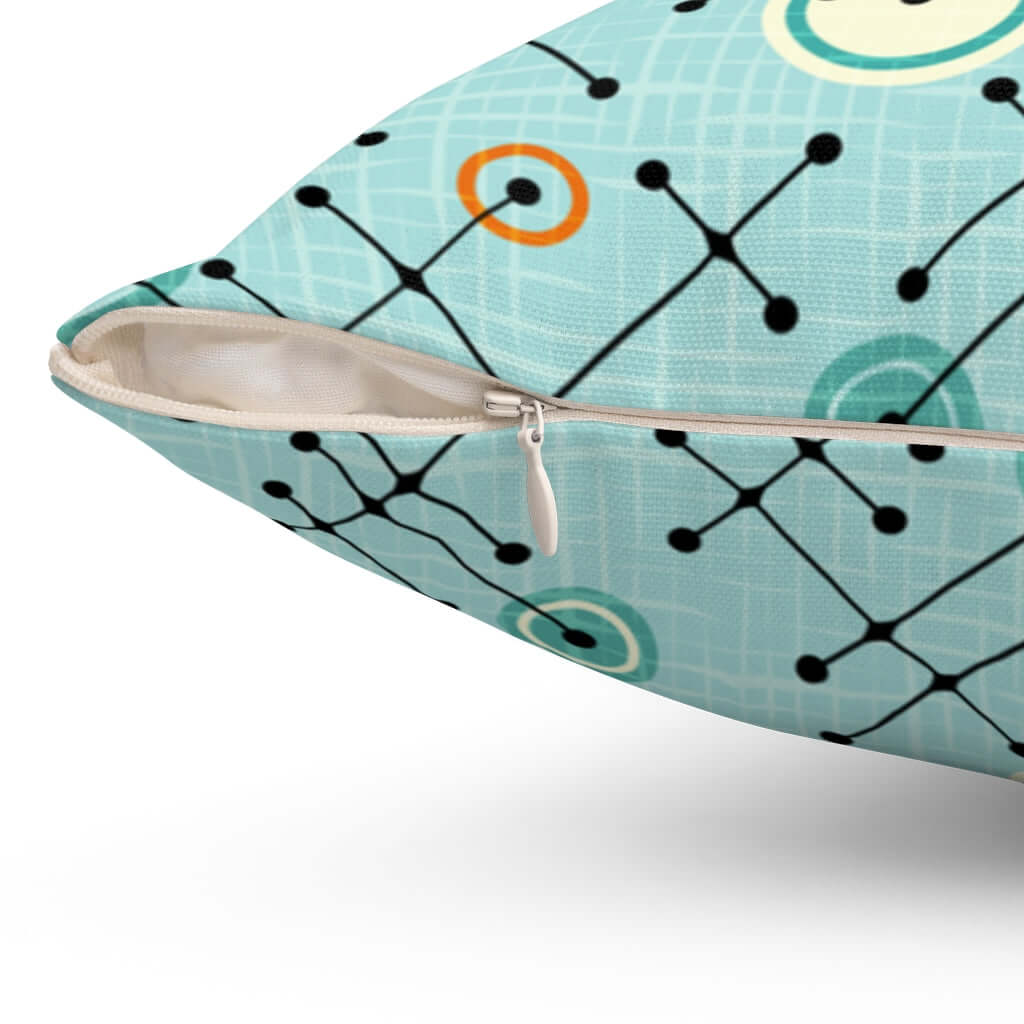 Mid Century Modern Abstract, Aqua Blue, 1950&