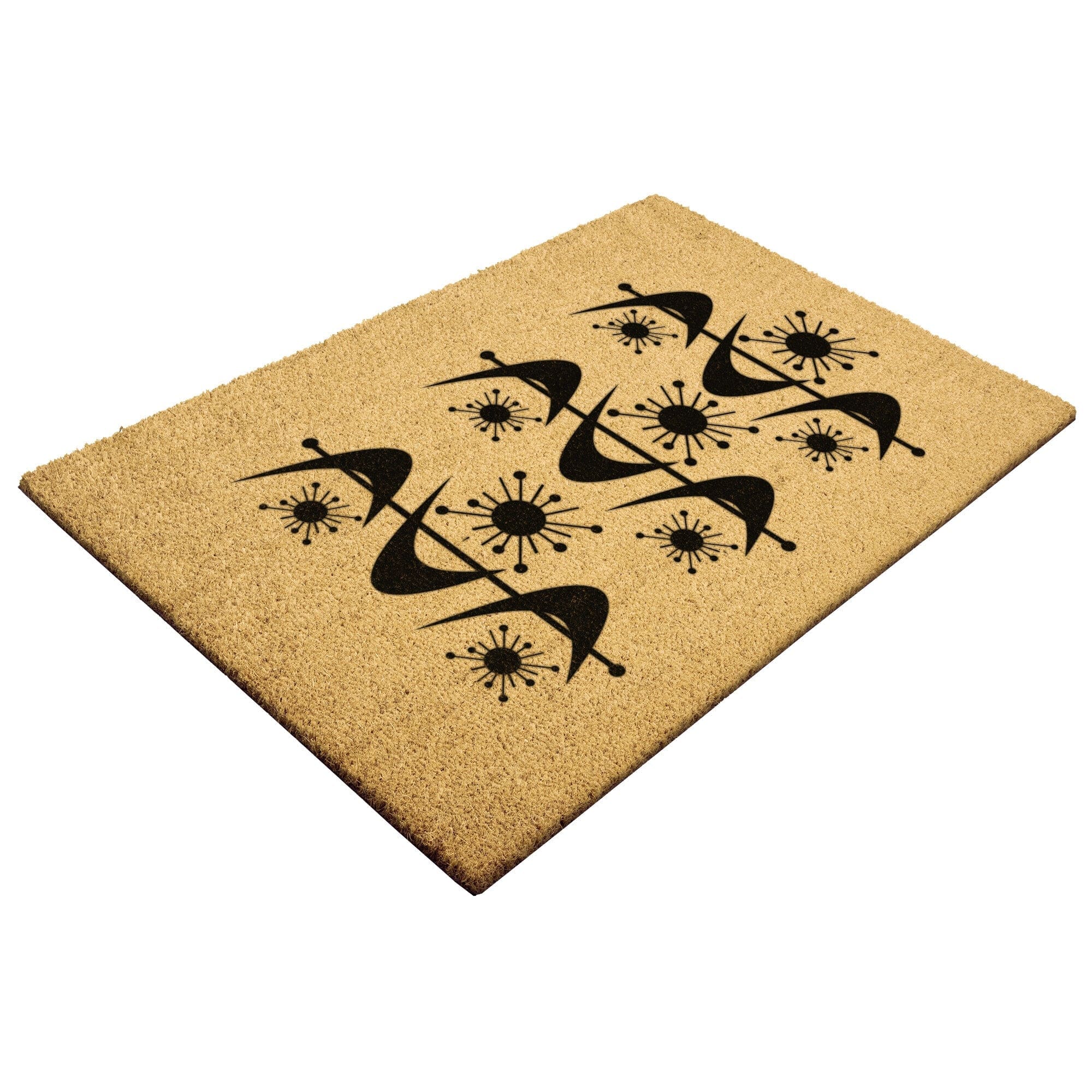 Mid Century Modern Atomic Boomerang Welcome Door Mat Home Goods