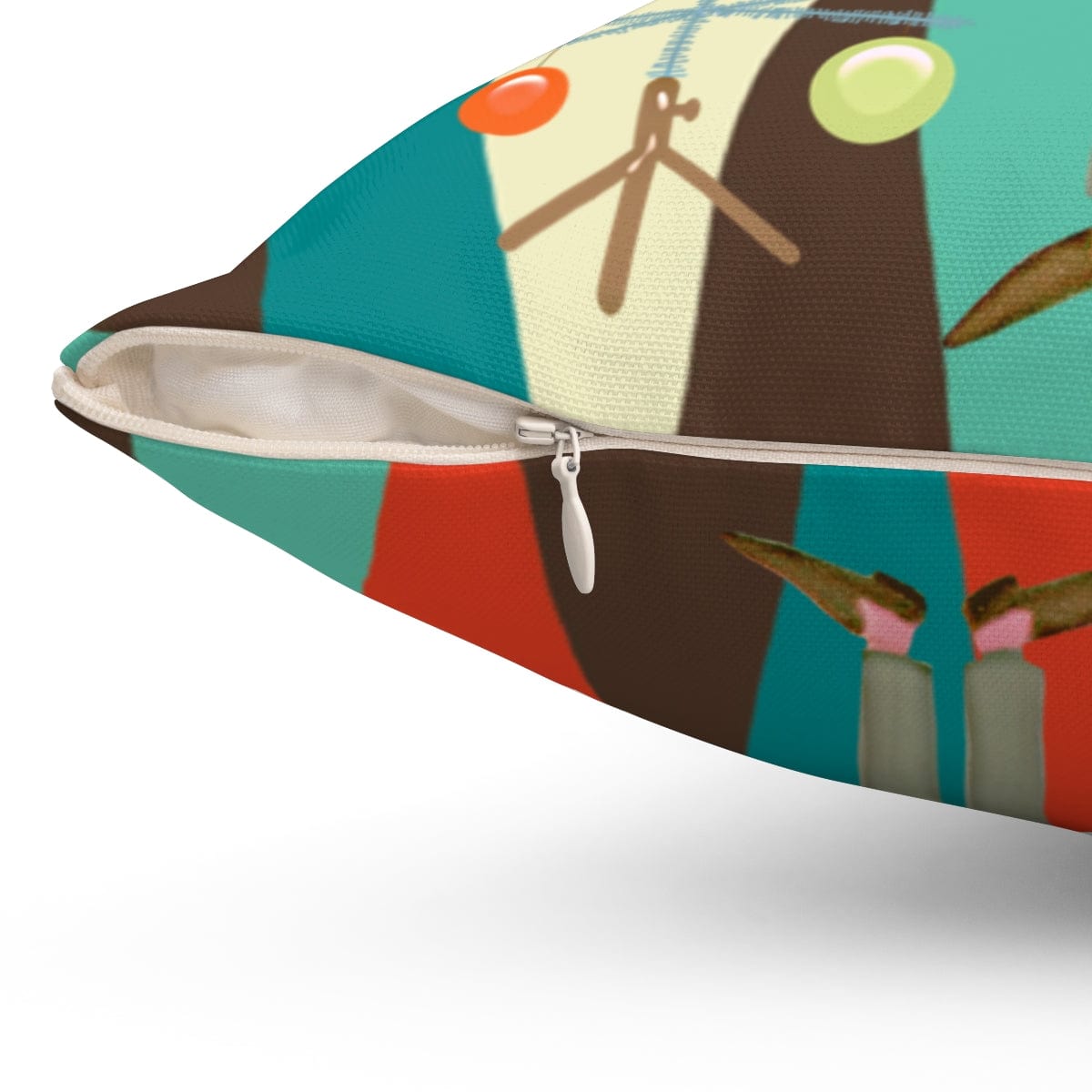 Mid Century Modern Christmas Pillow, Bachelor, Retro Man, Dad, Father, Man Cave, Gift Ideas Home Decor