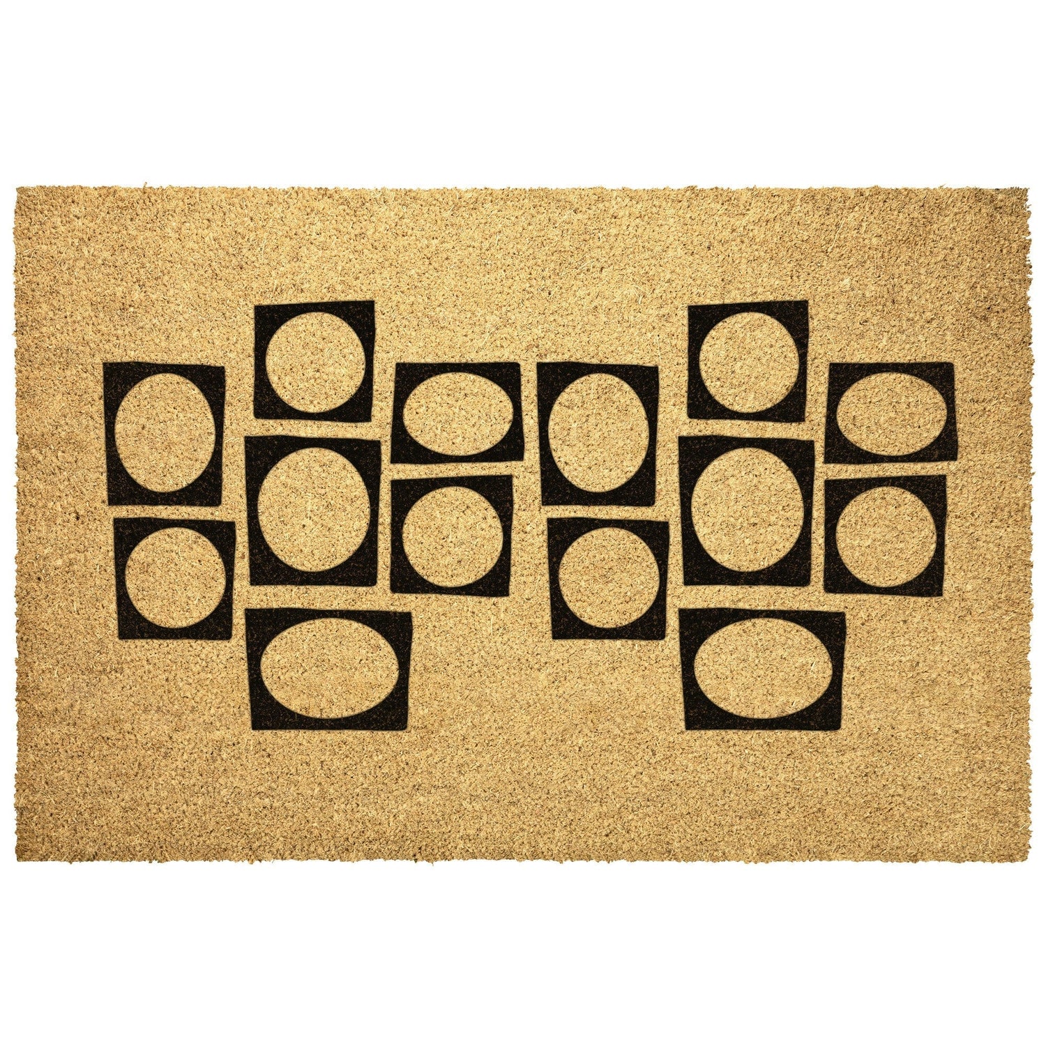 Mid Century Modern Geometric Welcome Retro Door Mat Home Goods