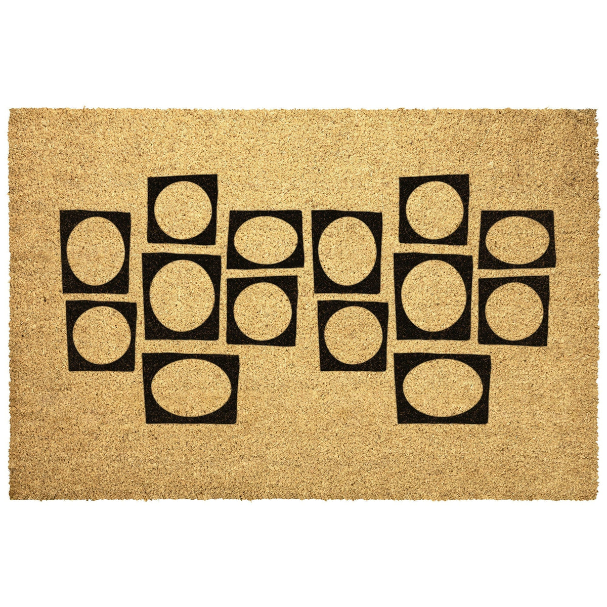 Mid Century Modern Geometric Welcome Retro Door Mat Home Goods
