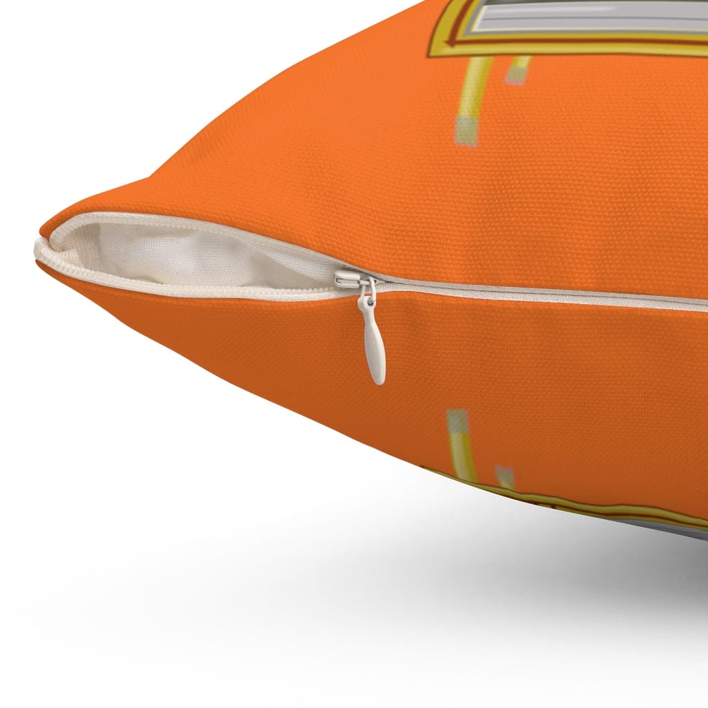 Mid Century Modern Kitschy Atomic Cat, Retro TV, Orange Atomic Clock Mid Mod MCM Home Decor Throw Pillow Home Decor