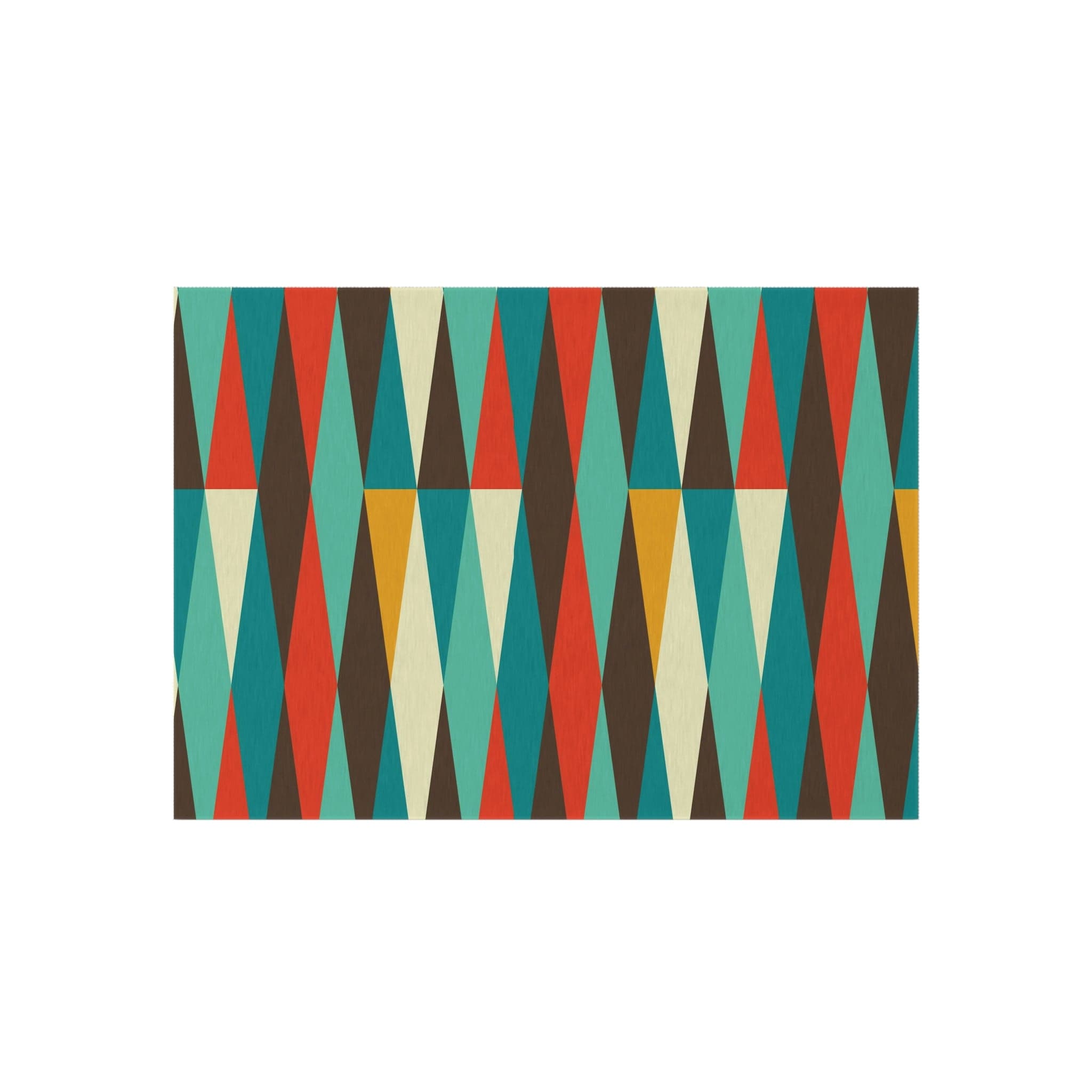 Mid Century Modern Outdoor, Indoor Geometric, Chocolate Brown, Mustard Yellow, Burnt Orange, Retro Patio, Weather Resistant Outdoor Rug Home Decor