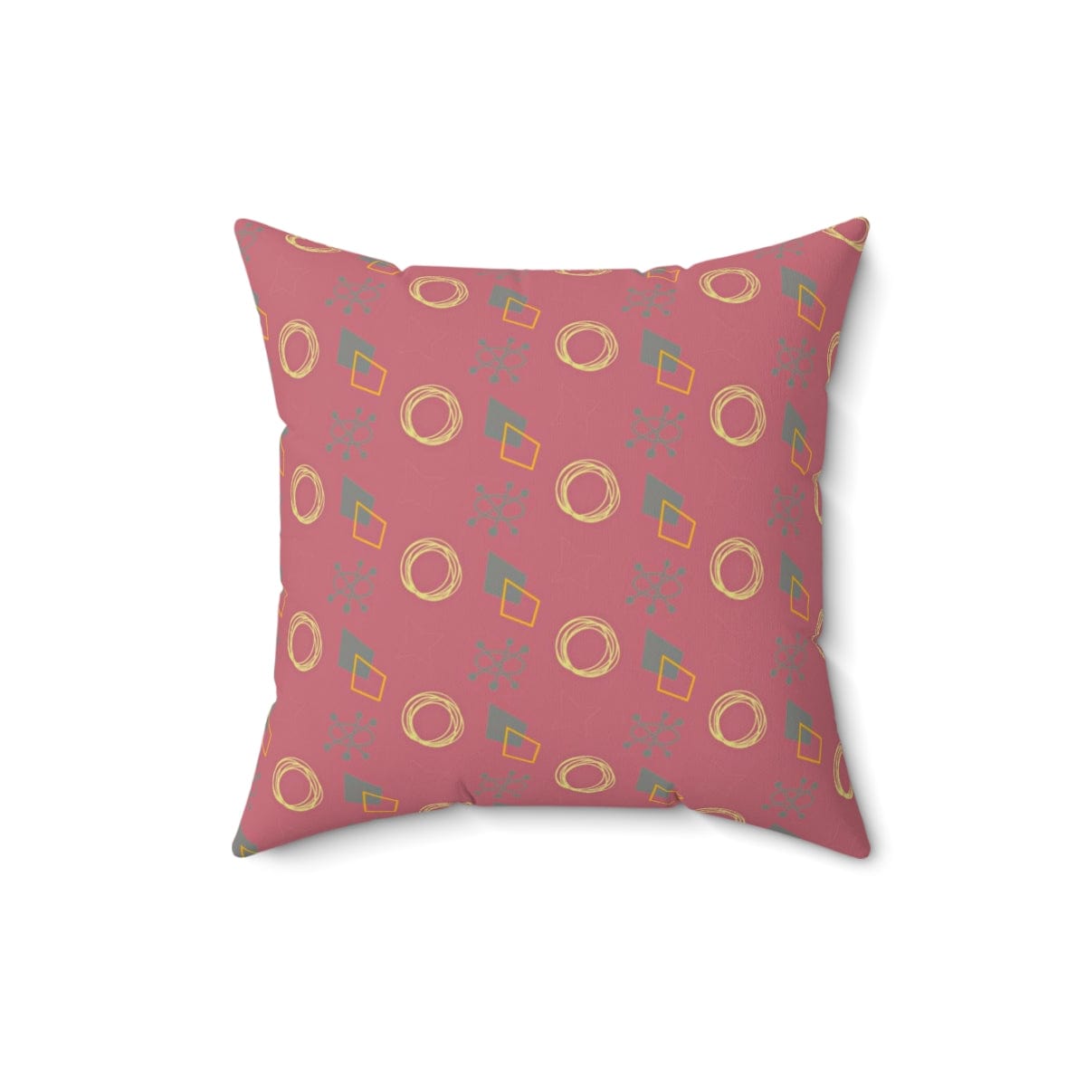 Mid Century Modern Pillow, Pale Purple, Mallow Flower, Abstract, Retro Groovy MCM Pillow And Insert Home Decor