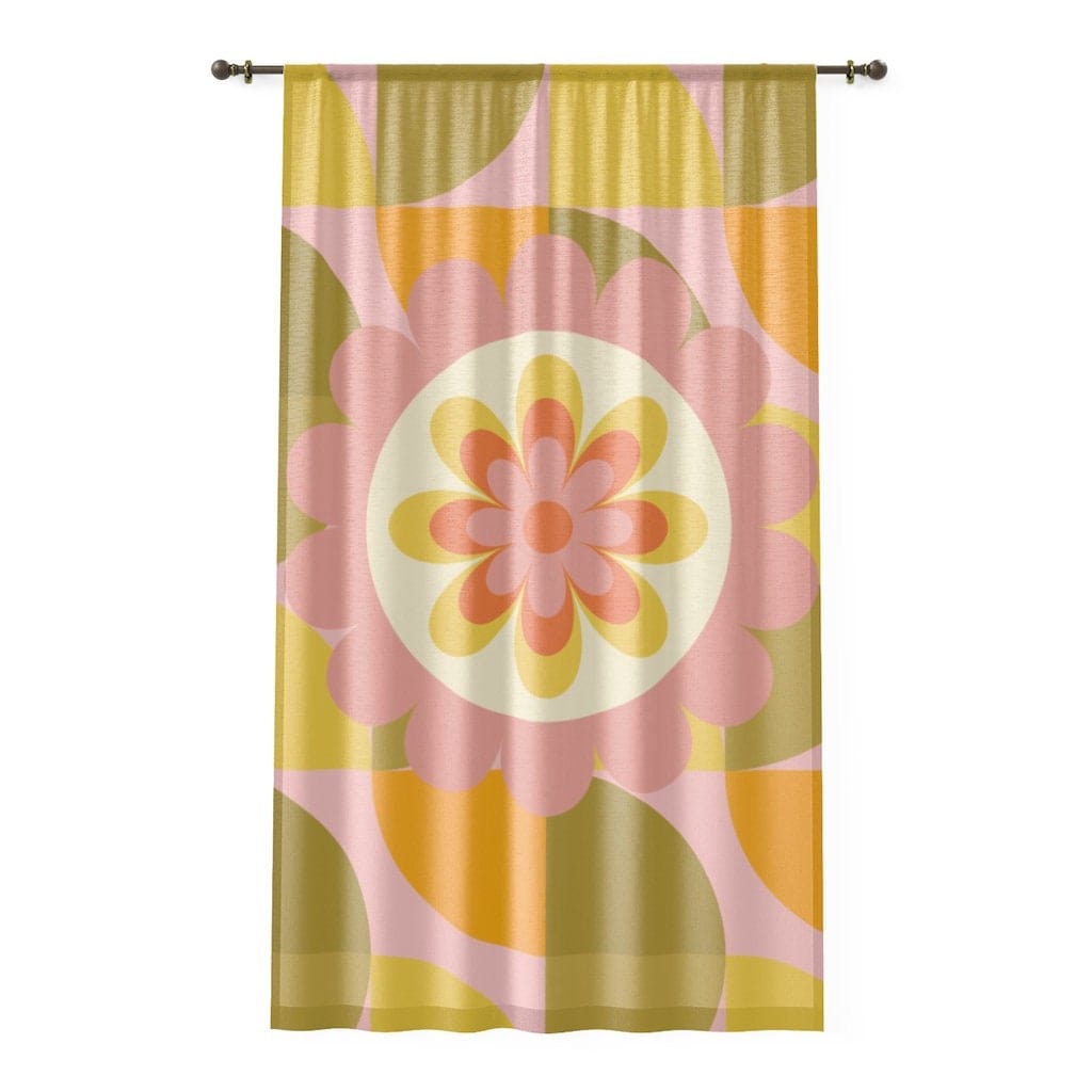 Mid Century Modern, Retro Curtains, 1970&