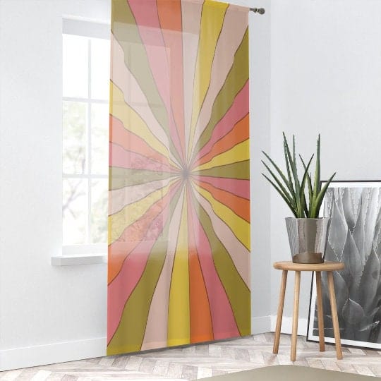 Mid Century Modern, Retro Curtains, 70&