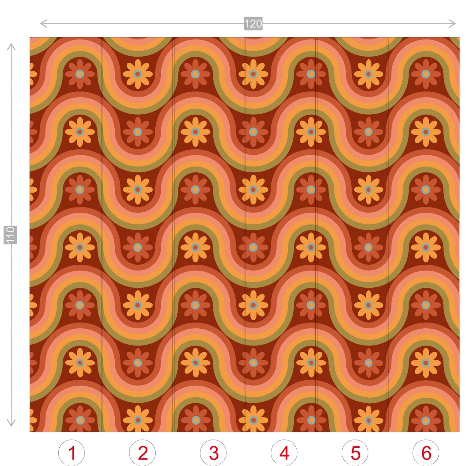 Mid Century Modern, Wall Paper, Groovy 70&