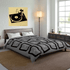 Mid Mod, Modernist, Minamilist, Retro Mid Century Modern, Gray, Black, Geometric Starburst MCM King Or Queen Comforter Home Decor