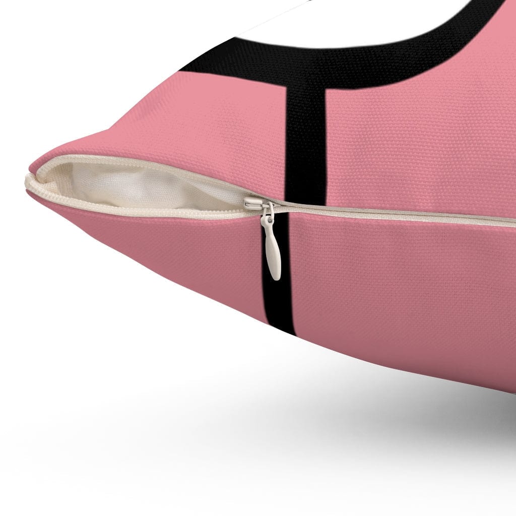 Mod, Mid Century Modern, Geometric, Pink, Retro MCM, Modernist, Minimalist Atomic Living Pillow Cushion And Insert Home Decor