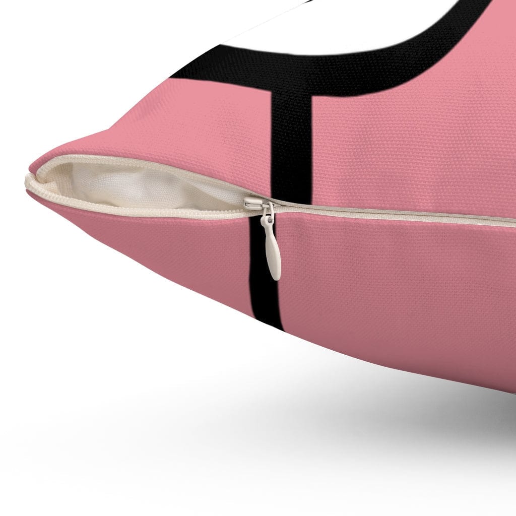 Mod, Mid Century Modern, Geometric, Pink, Retro MCM, Modernist, Minimalist Atomic Living Pillow Cushion And Insert Home Decor