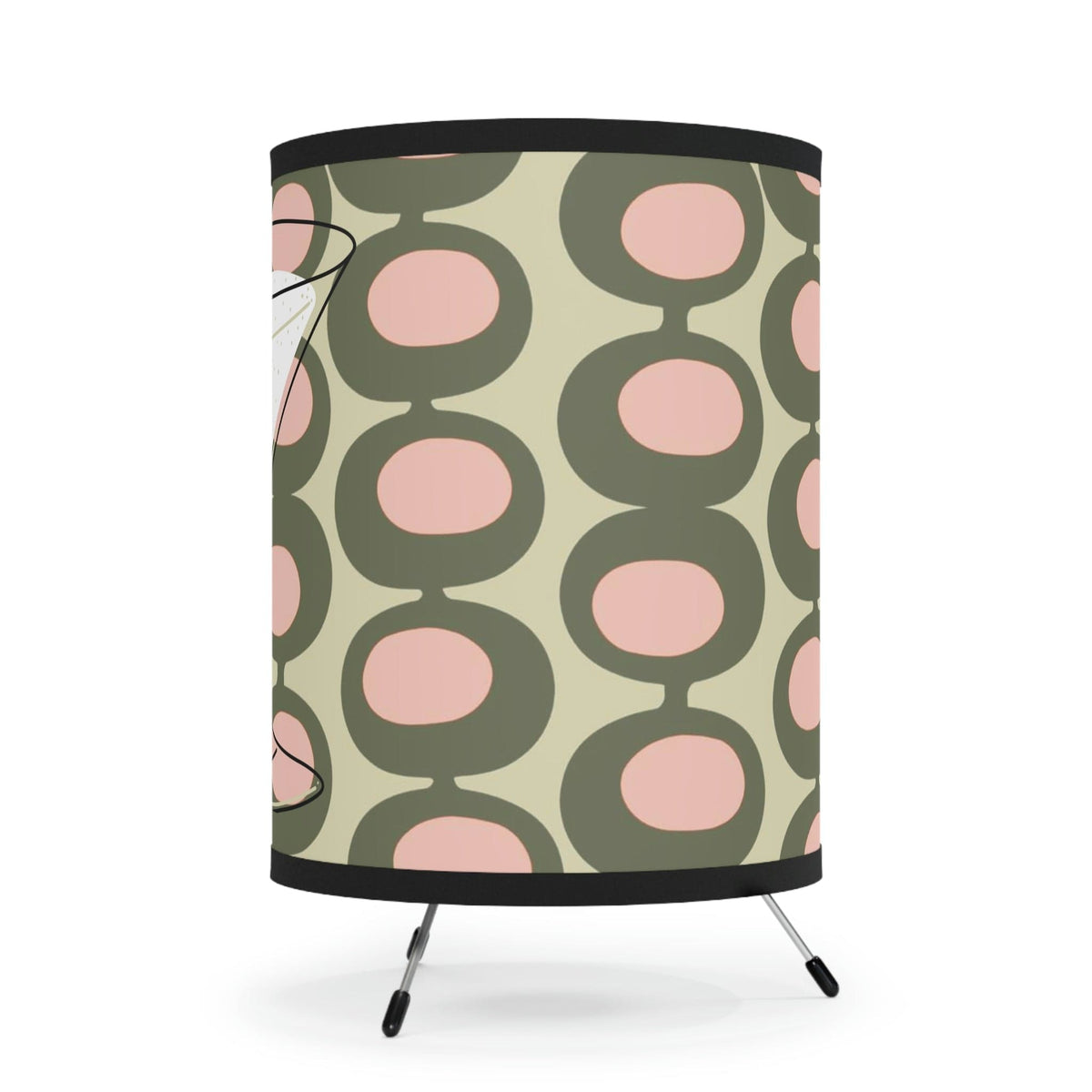 Atomic Lounge, Dirty Martini Atomic Cat, Mid Century Modern Tripod Lamp Home Decor One size / Black
