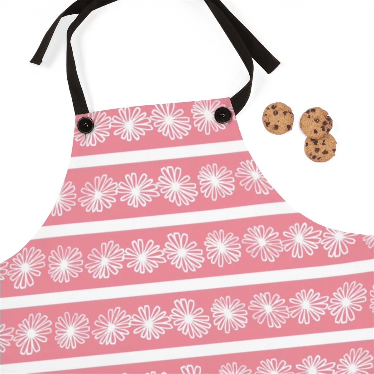 Pink Retro Daisy, Pyrex Lover, Collector, Mid Mod Apron Accessories One Size