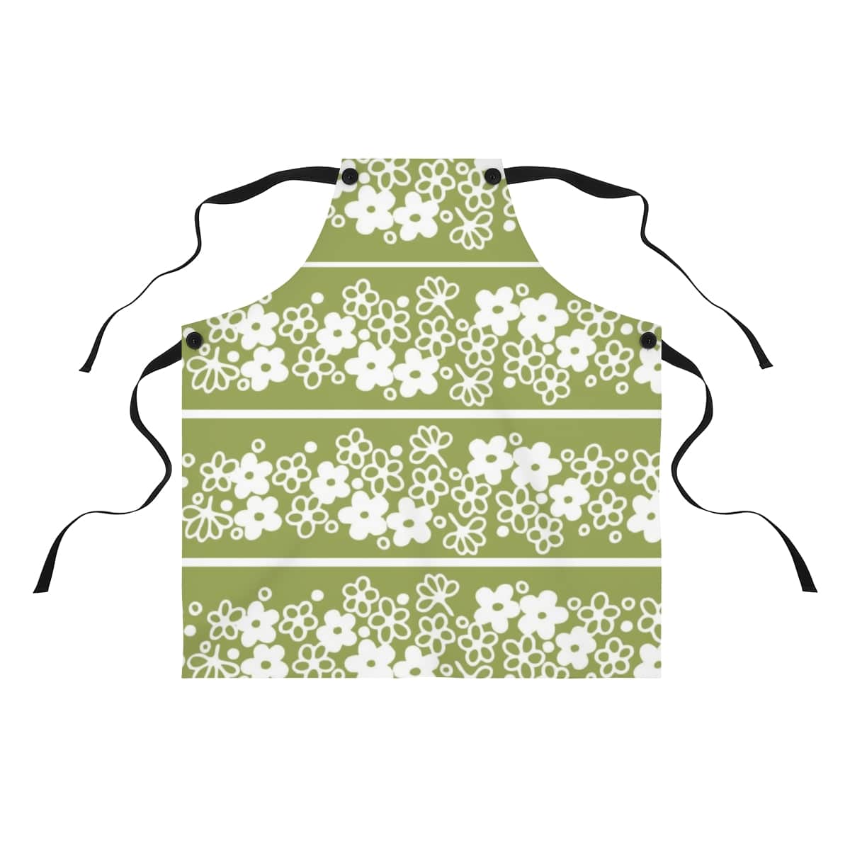 Vintage Green, Sun Blossom Pyrex Lover, Collector, Retro Mod Daisy Apron Gift For Her Accessories One Size