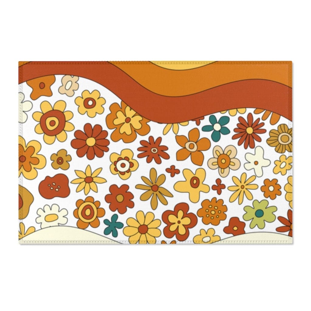Retro Area Rug, 1970&