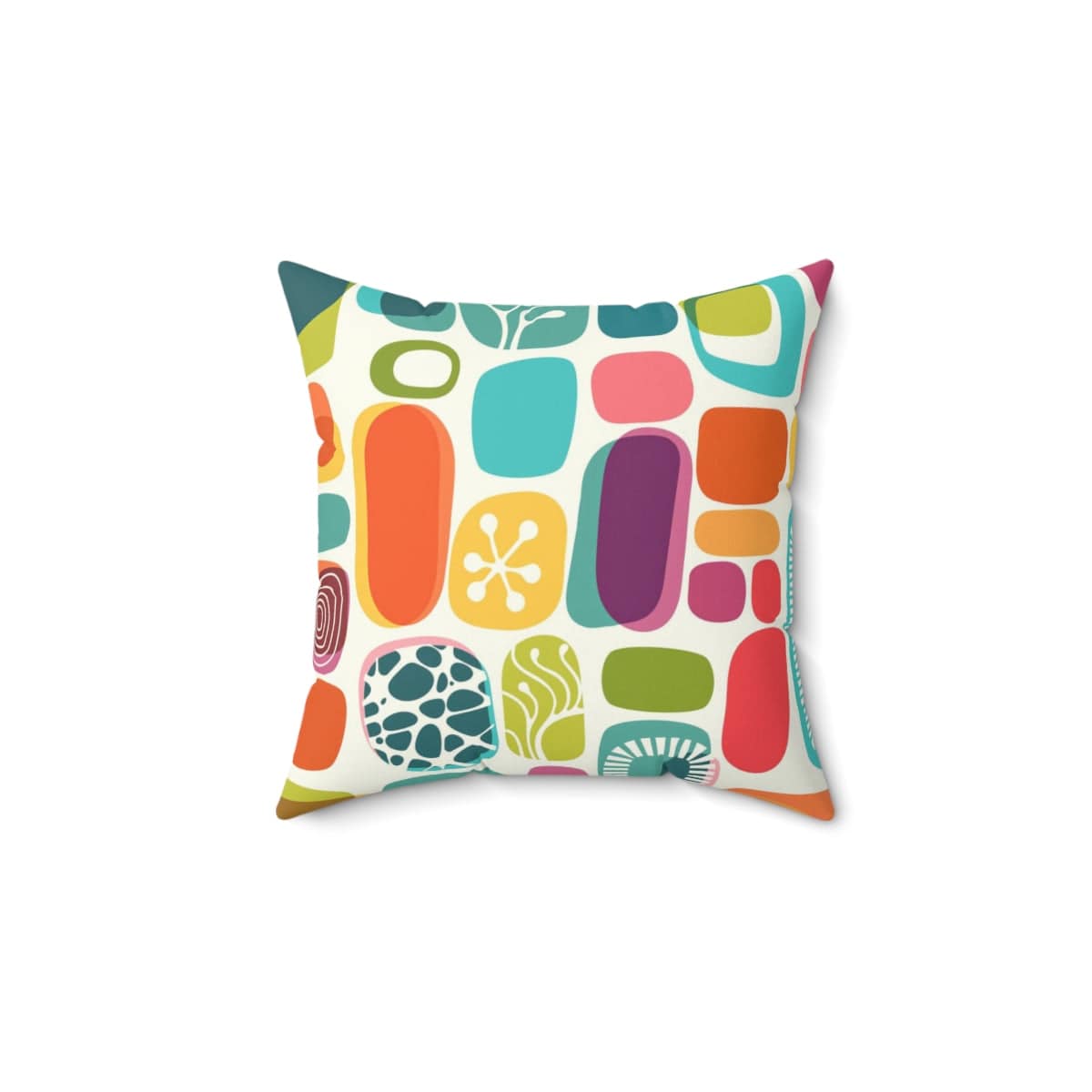 Retro Boho Geometric Mid Mod Pillow And Insert Home Decor