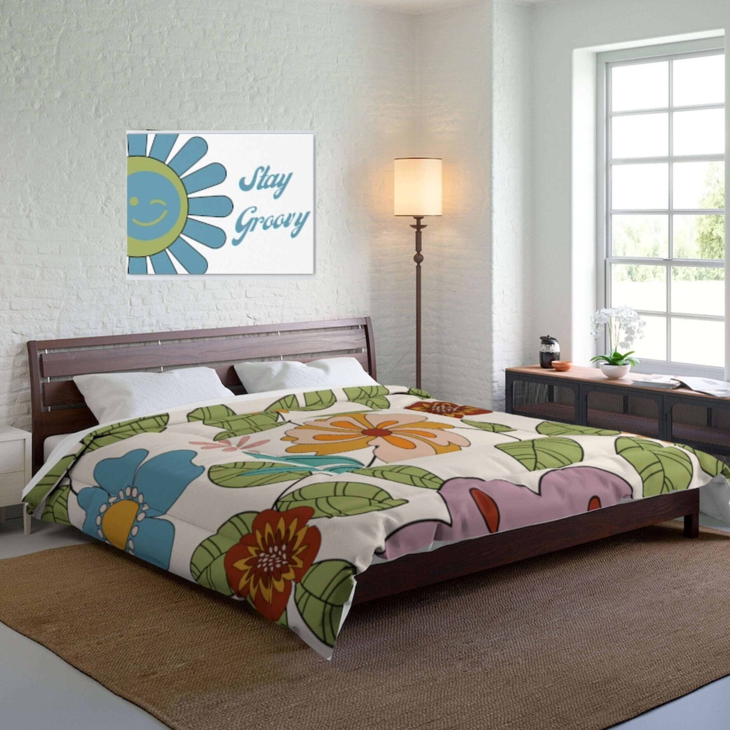 Retro Floral Groovy 1970&