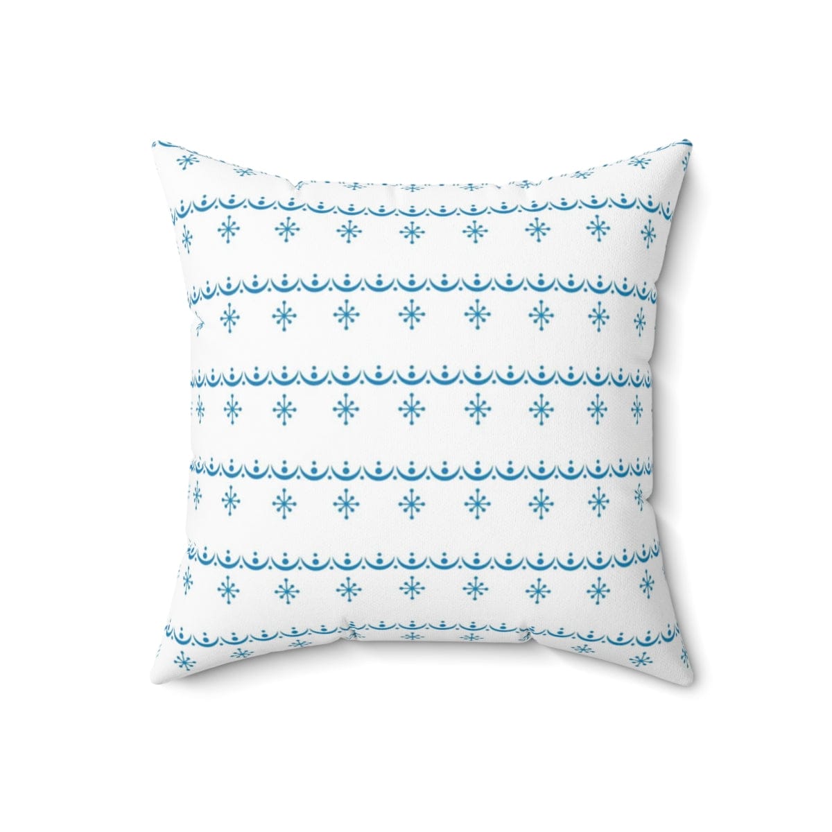 Retro Garland Snowflake, Mid Mod Blue, White, Mid Mod Pyrex Lover Collector Pillow And Insert Home Decor