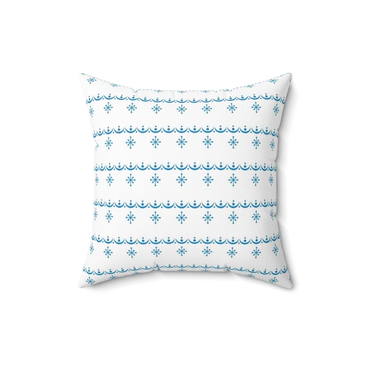 Retro Garland Snowflake, Mid Mod Blue, White, Mid Mod Pyrex Lover Collector Pillow And Insert Home Decor