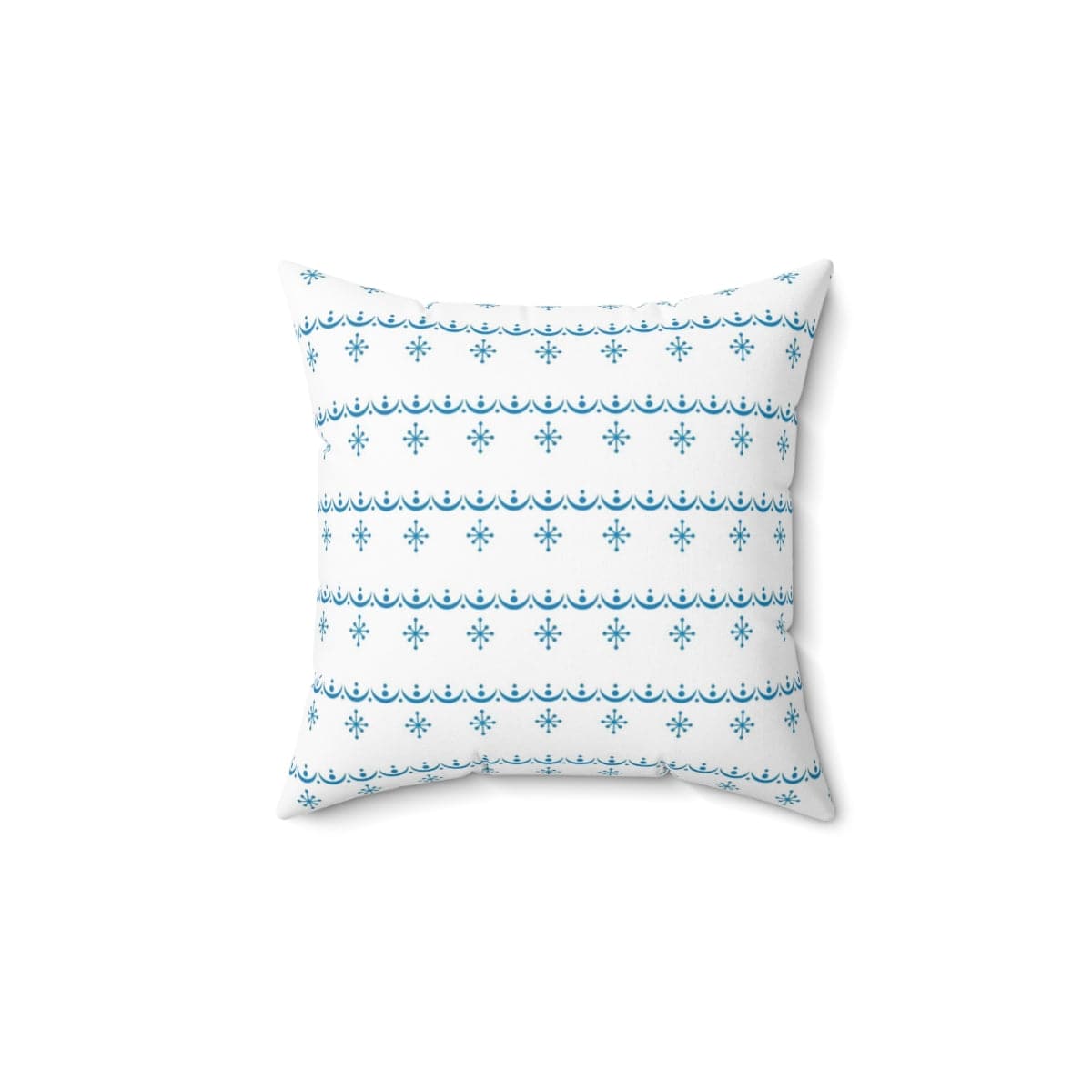 Retro Garland Snowflake, Mid Mod Blue, White, Mid Mod Pyrex Lover Collector Pillow And Insert Home Decor
