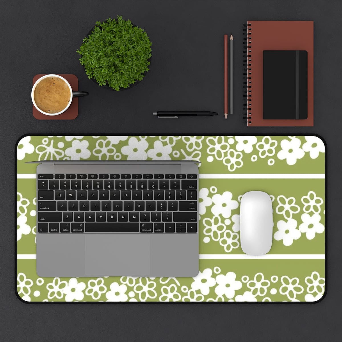 Retro Mod Daisy, Collectors, Spring Blossom Desk Mat Home Decor