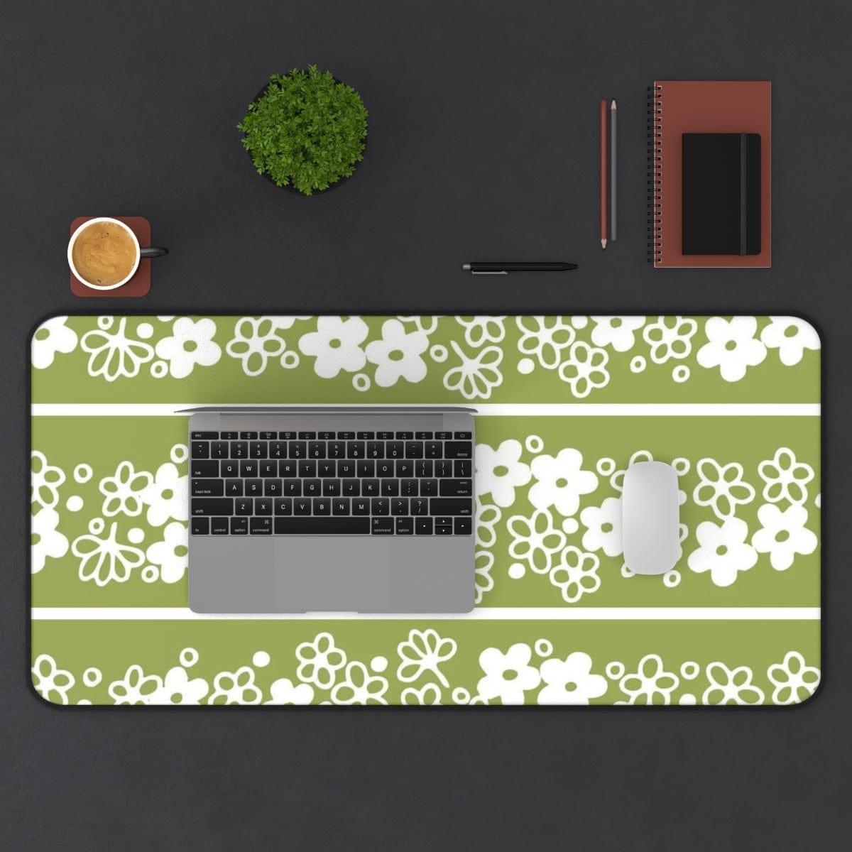 Retro Mod Daisy, Collectors, Spring Blossom Desk Mat Home Decor