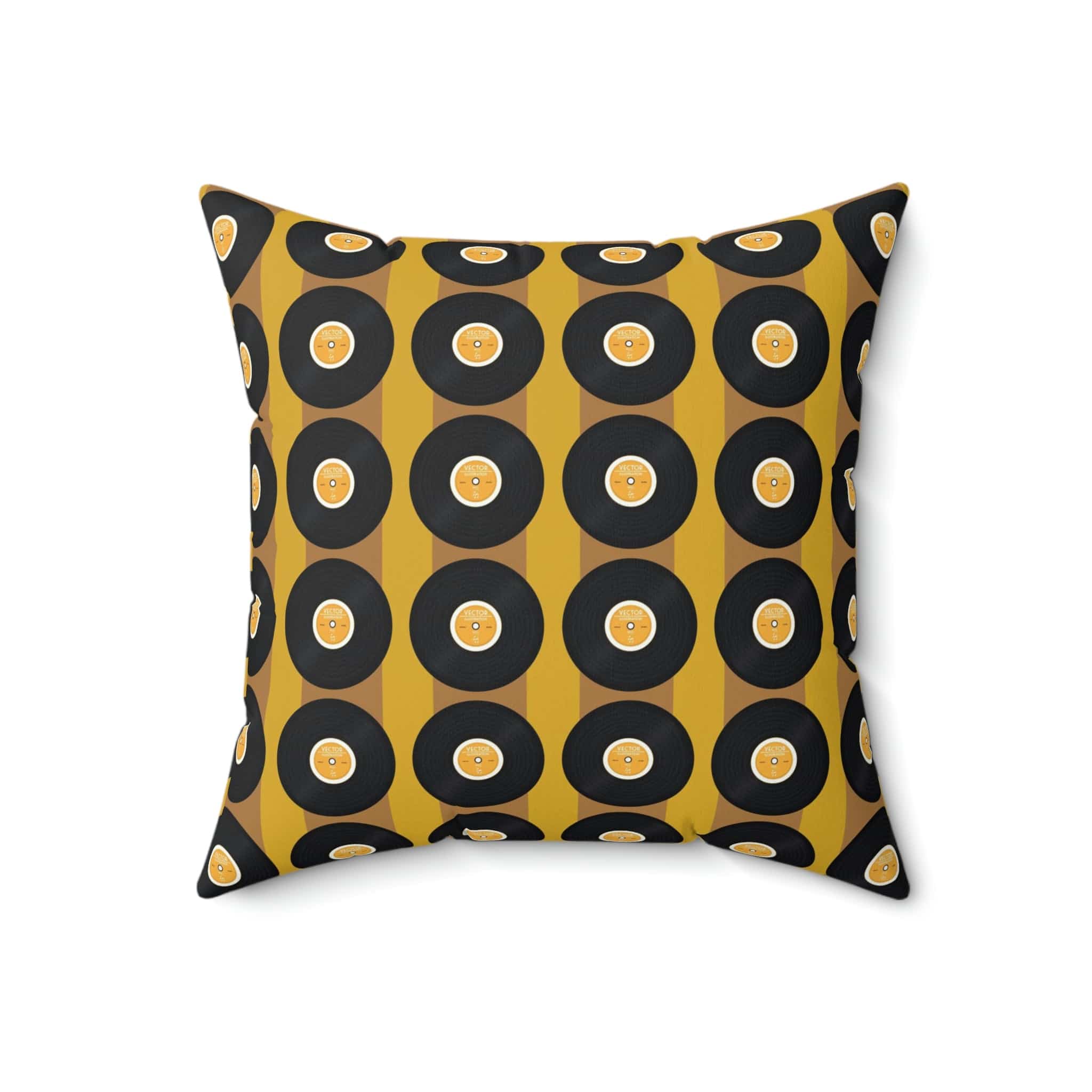 Retro Records, Mustard Yellow, Black Mid Century Modern, 60&