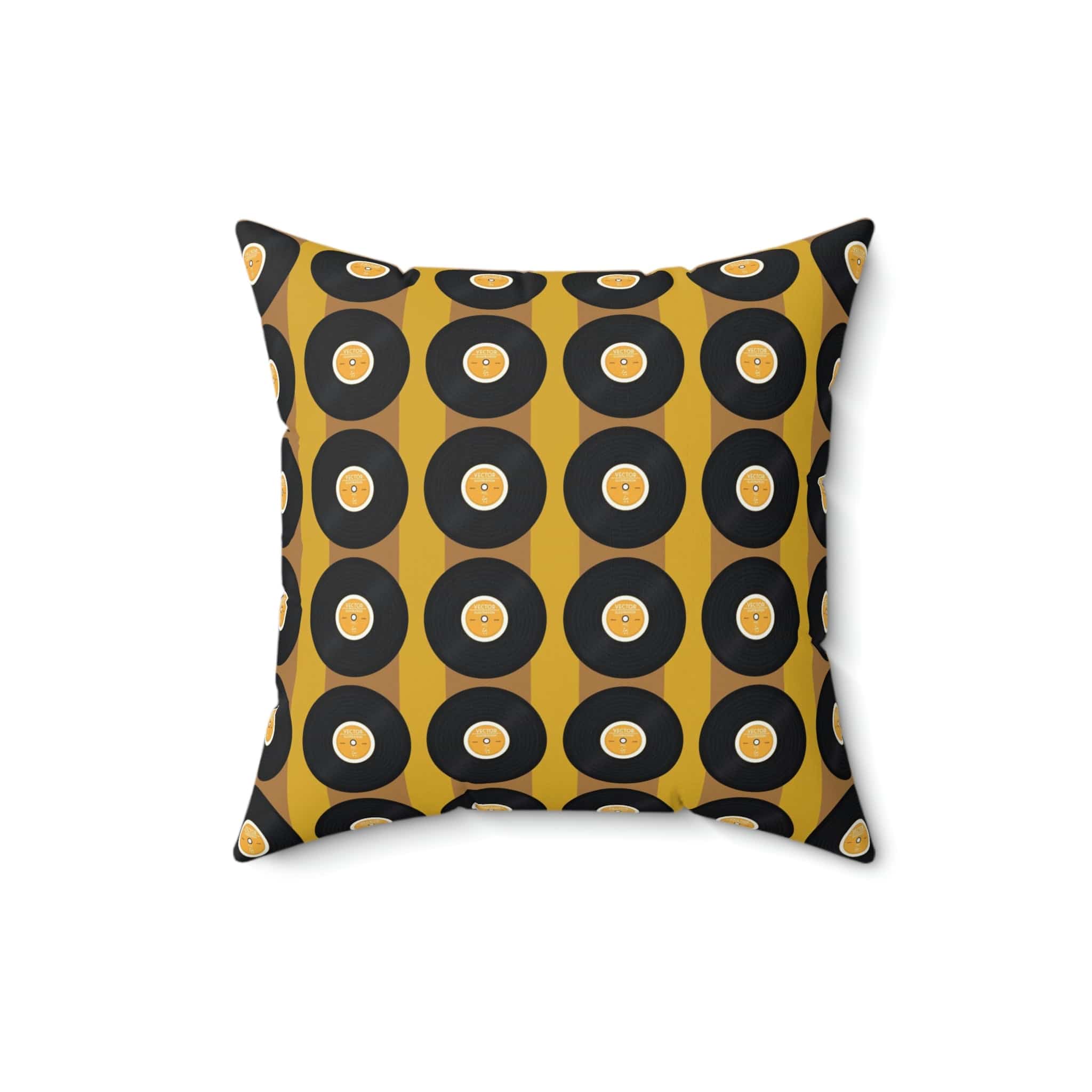 Retro Records, Mustard Yellow, Black Mid Century Modern, 60&