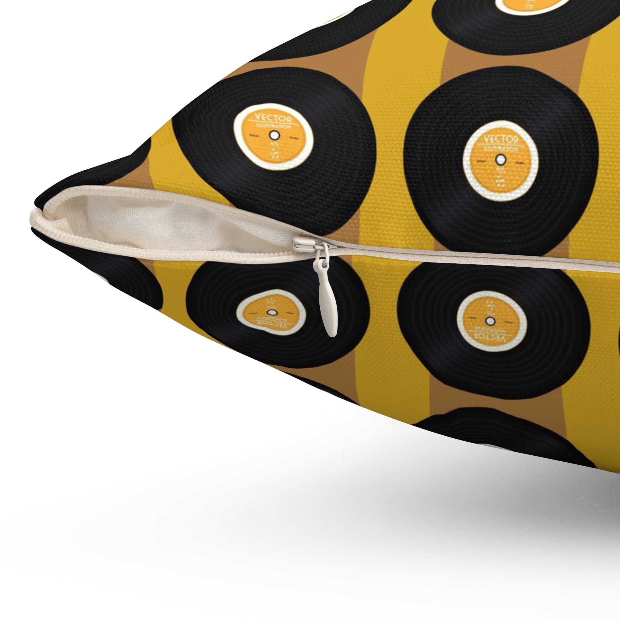Retro Records, Mustard Yellow, Black Mid Century Modern, 60&