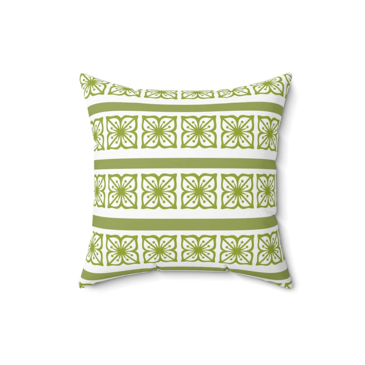 Retro Verde Green, Scandinavian Floral, Pyrex Lover Collector, Pillow And Insert Home Decor