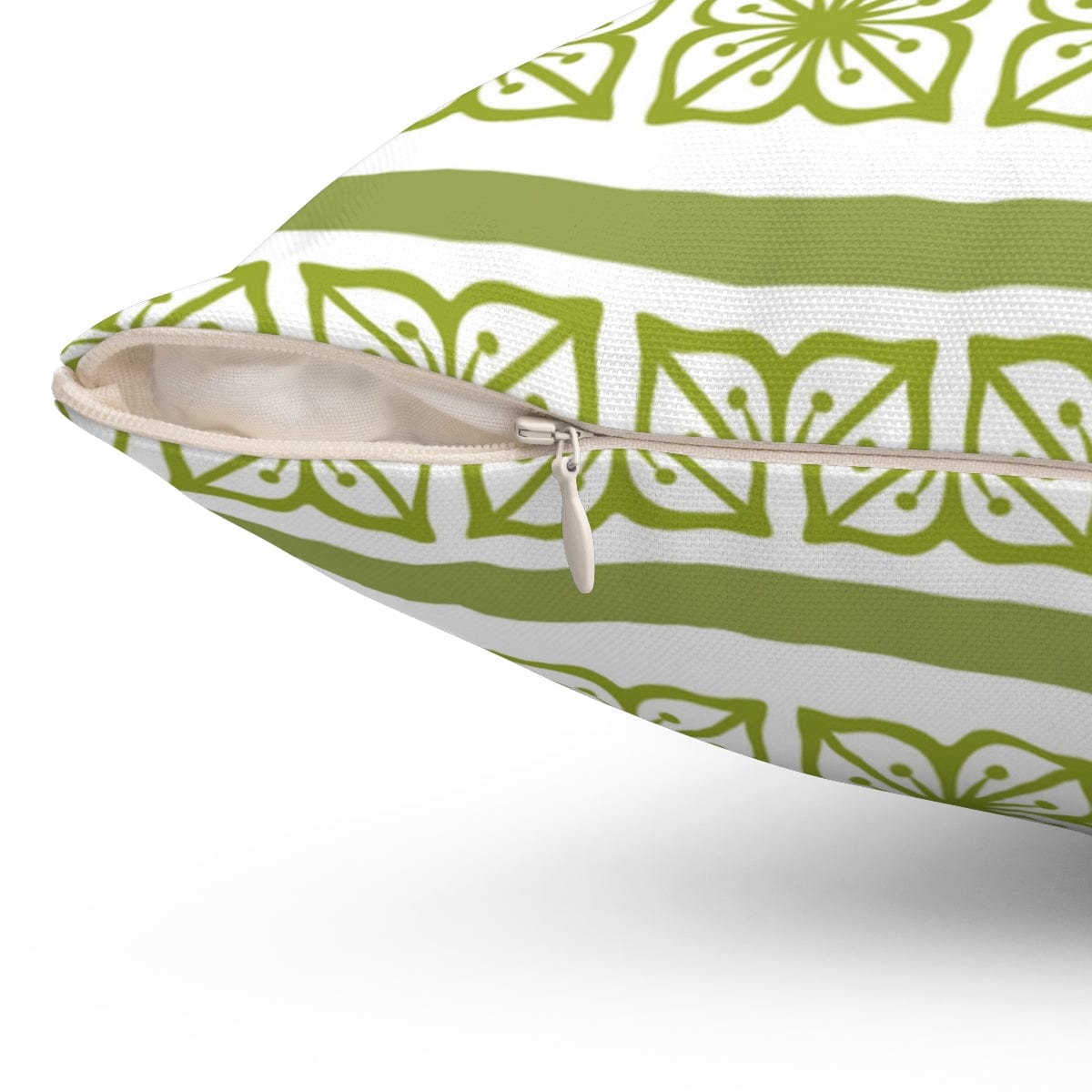 Retro Verde Green, Scandinavian Floral, Pyrex Lover Collector, Pillow And Insert Home Decor