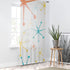 Mid Century Modern, Minimalist Shower Curtain, White, Aqua, Yellow, Orange, Atomic Stars, Mid Mod, MCM SHEER Window Curtain Home Decor Sheer / White / 50" × 84"