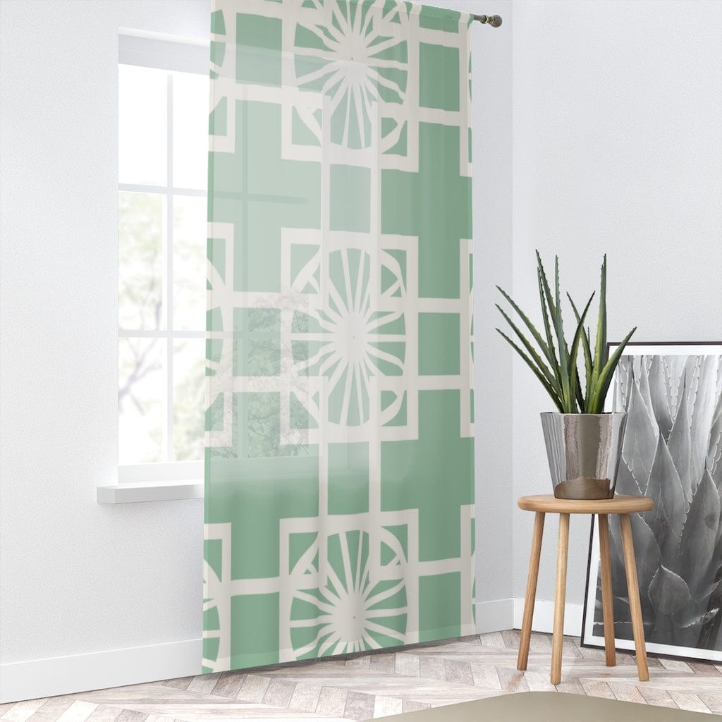 Mid Century Modern, Mint Green, Cream White, 1950&