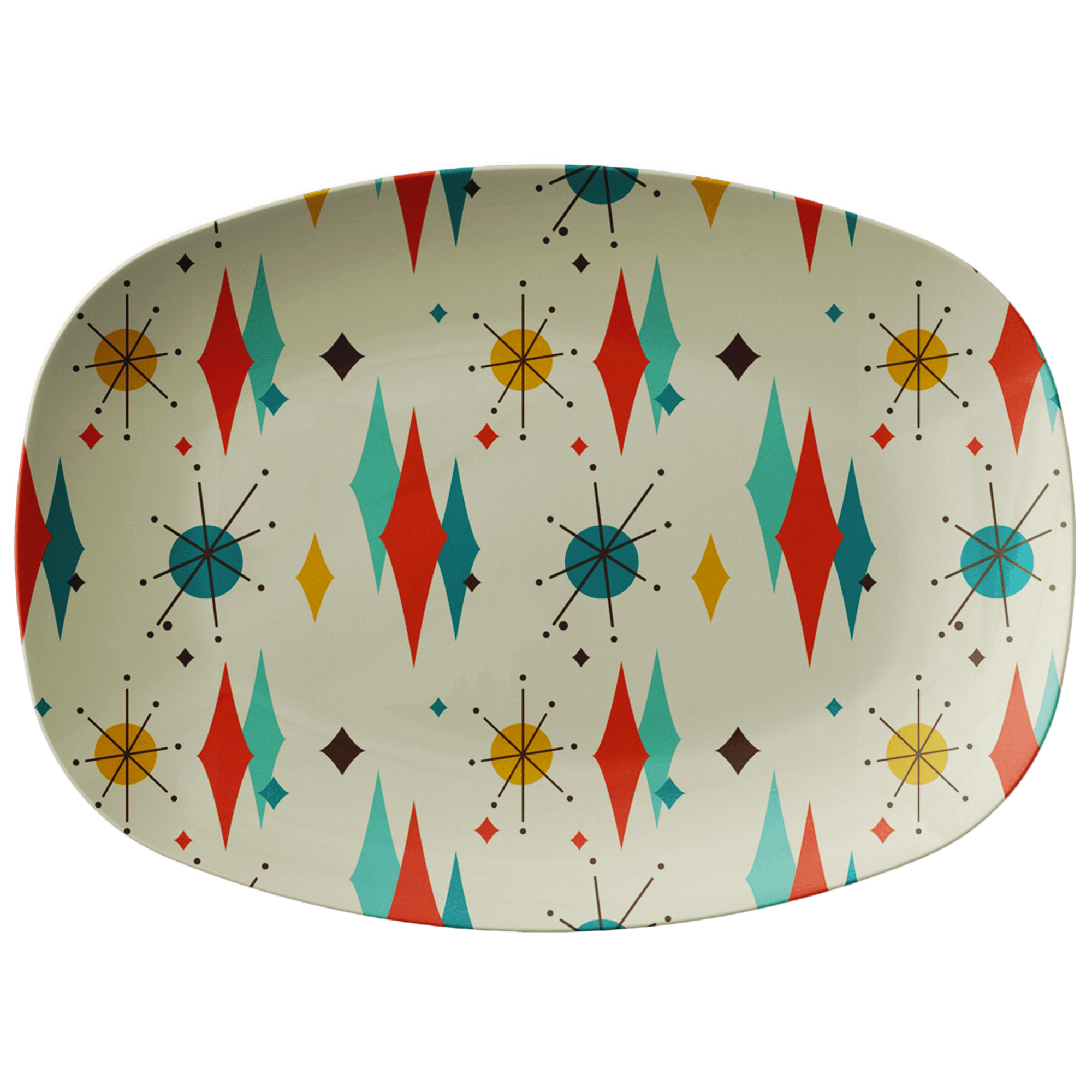 Atomic Retro Franciscan Mid Century Modern Dinner Platter Dinnerware Single Platter
