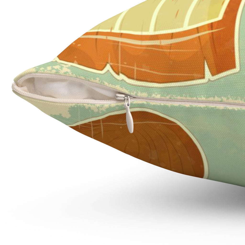 Tiki Bar Aloha, Retro Mint Green, Tropical Drinks, Mid Mod Pillow Cushion And Insert Home Decor