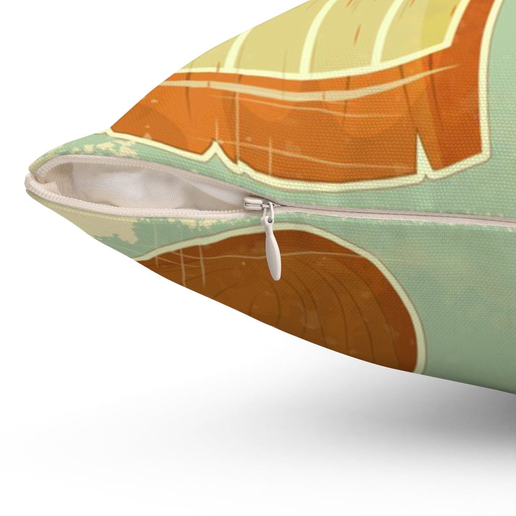 Tiki Bar Aloha, Retro Mint Green, Tropical Drinks, Mid Mod Pillow Cushion And Insert Home Decor