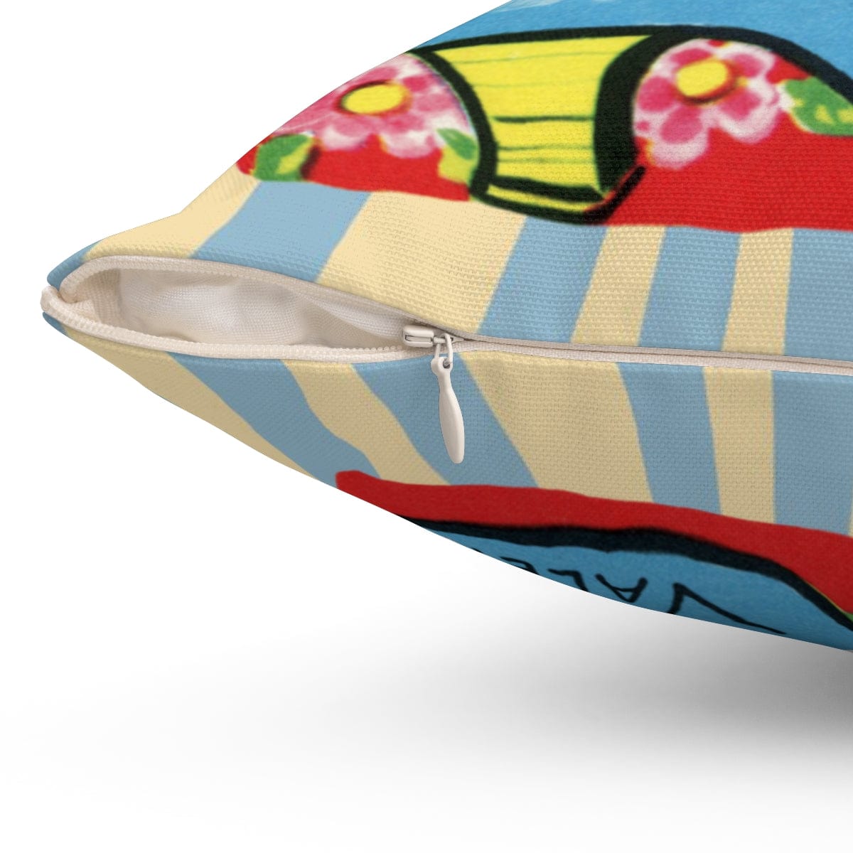 Vintage Valentine Card, Kitschy Cute, Granny Shoe Enough You're My Valentine Retro Square Pillow Case ONLY Home Decor